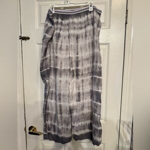 Old Navy  Gray Tie-Dye Wide-Leg Pajama Pants